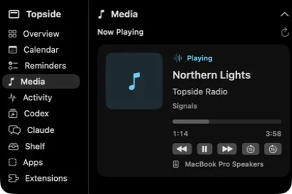 Topside media controls